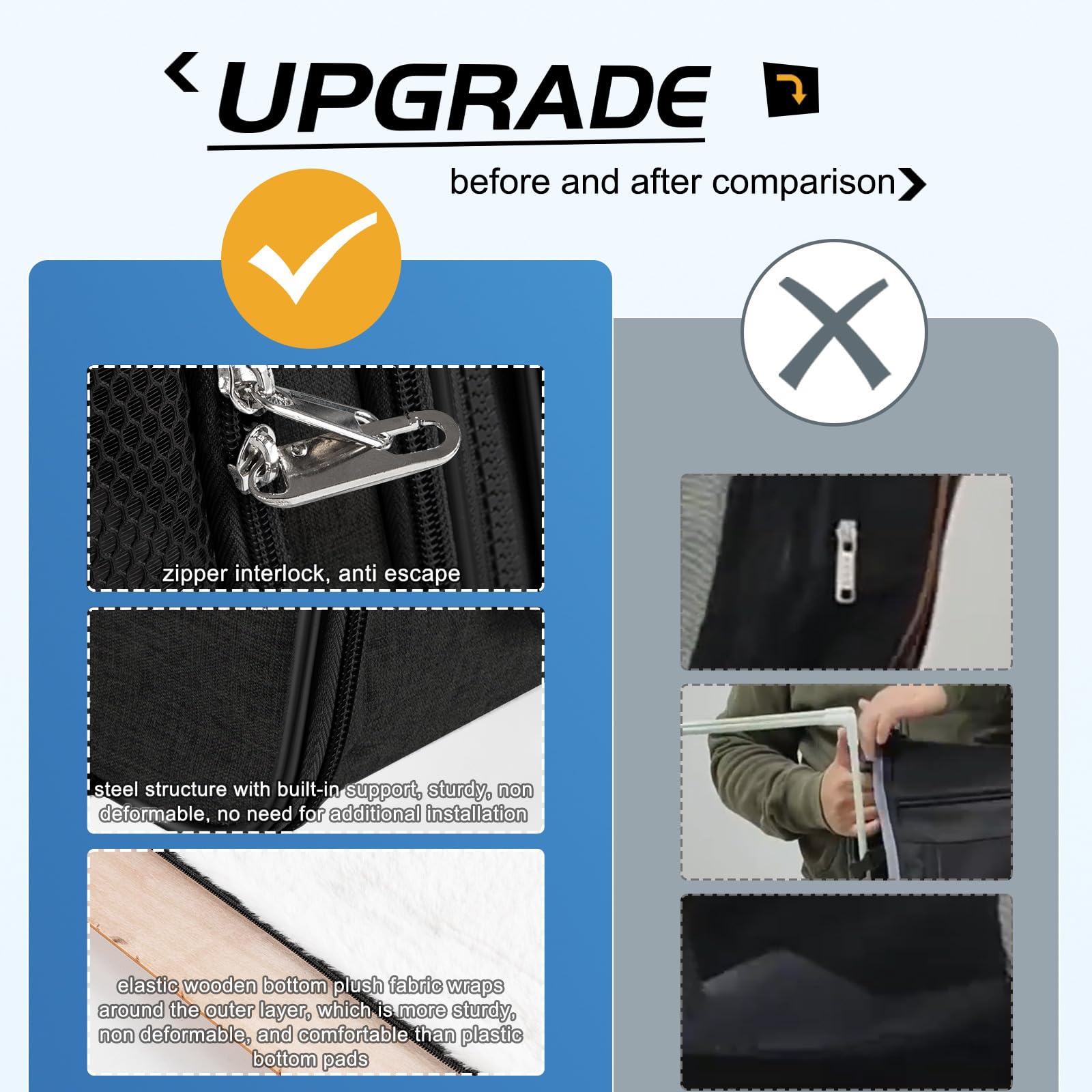 Suertree cat carrier zipper locks prevent escapes during transit.