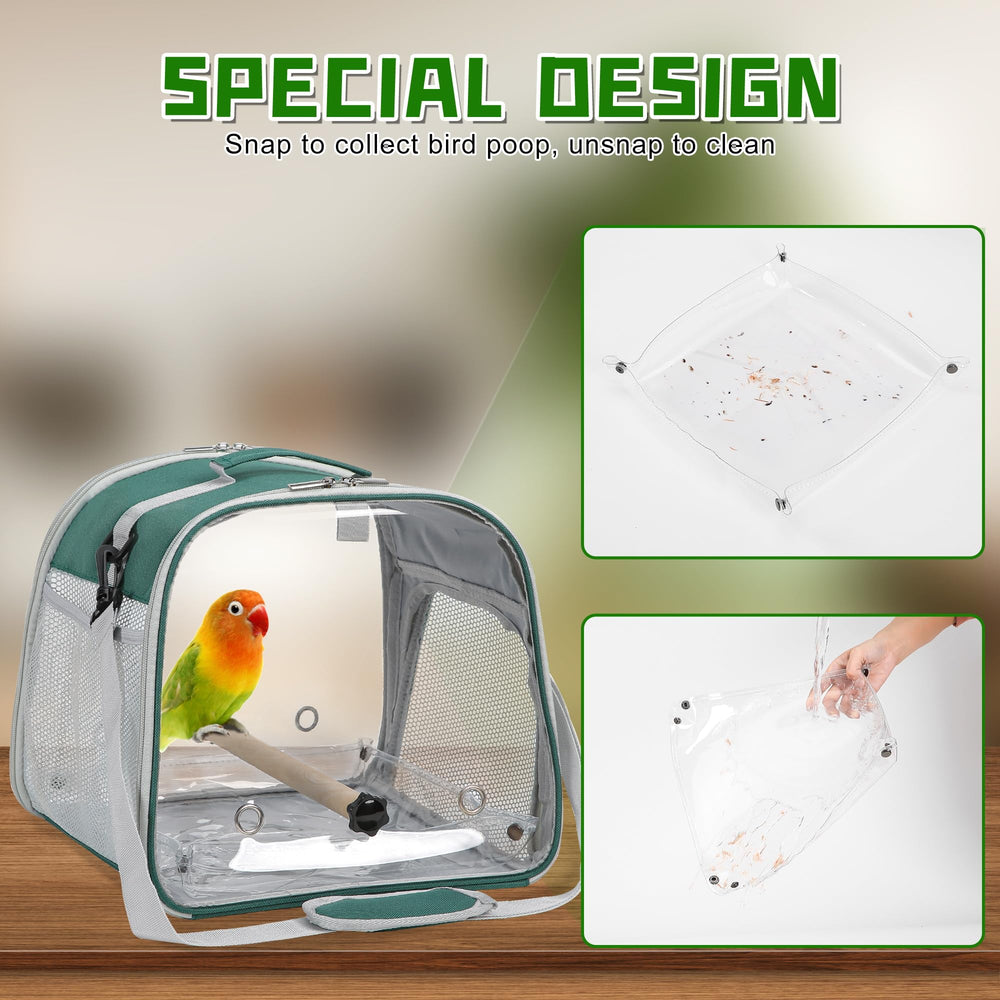Suertree easy clean tray with buckles to minimize mess.