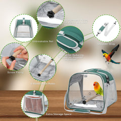 Suertree lightweight bird cage with a handle for effortless portability.