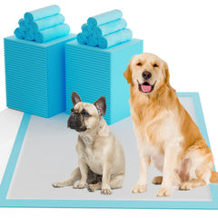 SUGUNING 60-count box of dog pee pads for quick setup.