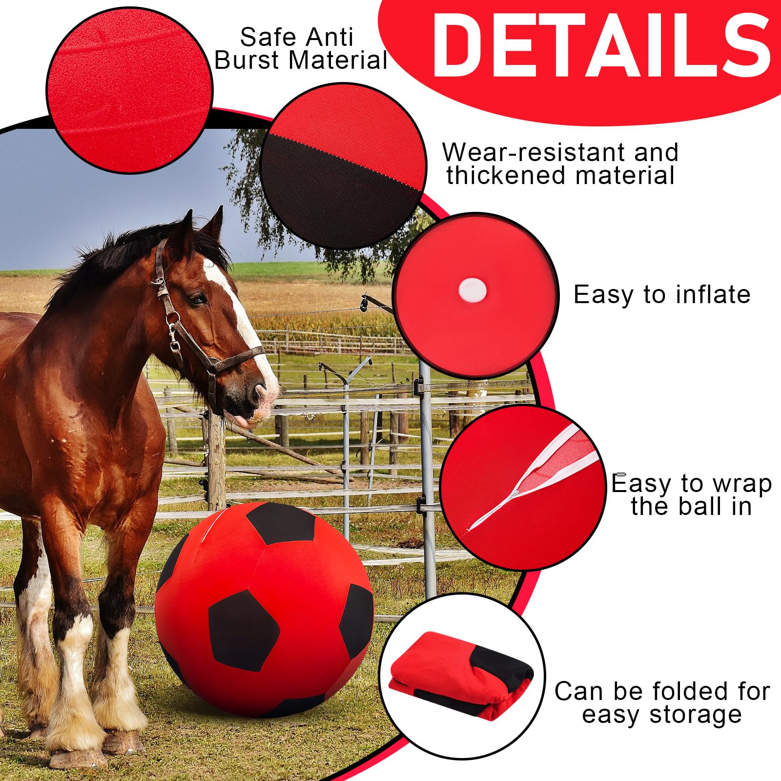 Suilung anti-burst textured surface provides secure grip during lively play