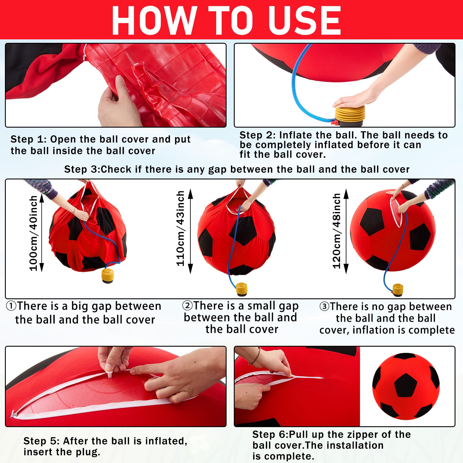 Suilung ball air plug enables quick inflation and secure fit after full inflation