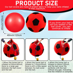 Suilung hand pump included for easy inflation at home or stable