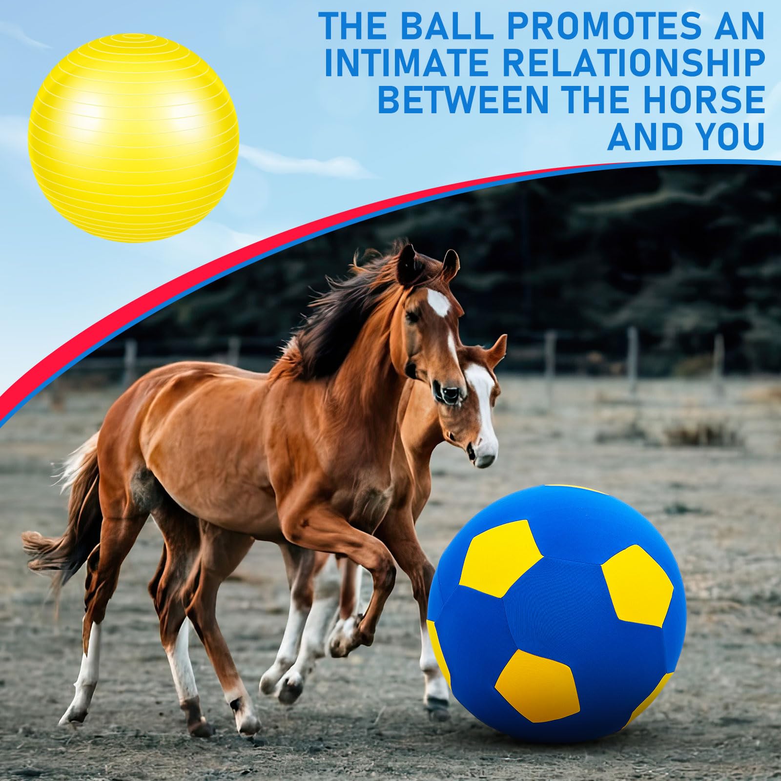 Manual pump included with Suilung 40in herding ball set for quick prep.