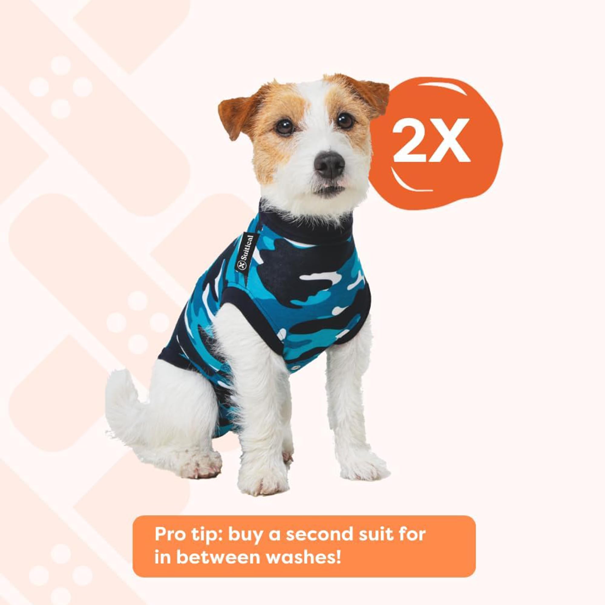 Collar-to-tail coverage demonstrated on large breeds with Suitical Recovery Suit