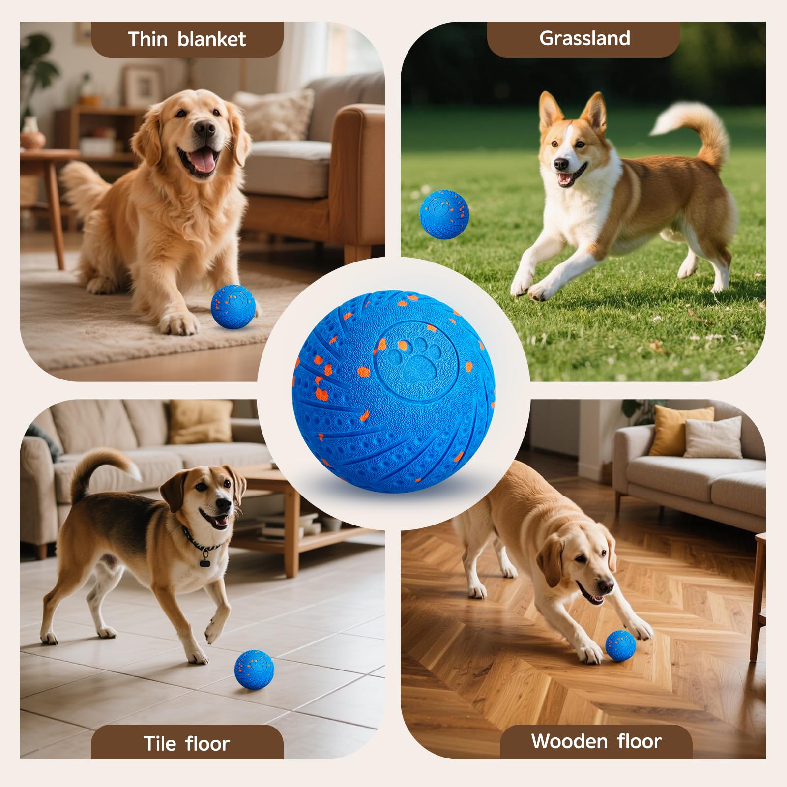 SUJF Interactive Dog Ball ideal for multi-pet households and shared play