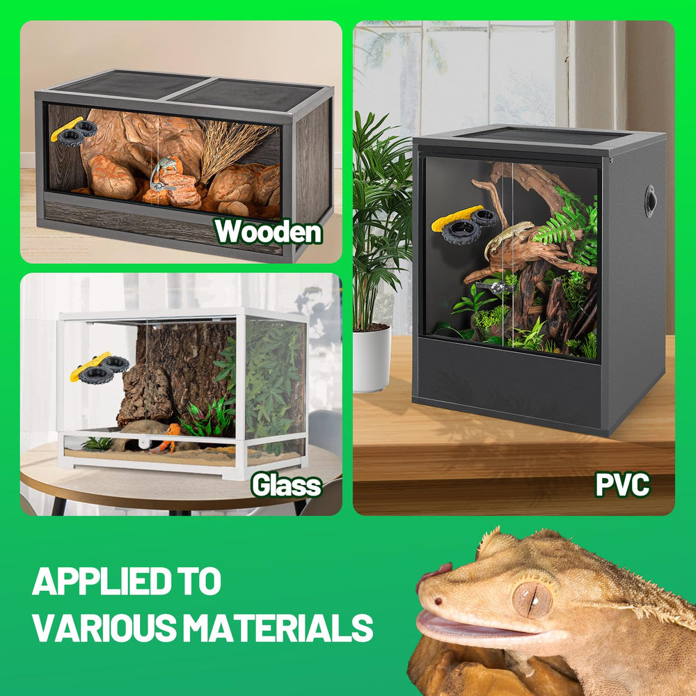SUKEOPET Gecko Gecko Feeder Ledge non-toxic resin keeps reptiles safe