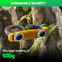 SUKEOPET Gecko Gecko Feeder Ledge tire-design resin blends with terrarium decor