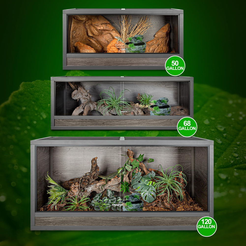 SUKEOPET natural resin texture complements outdoor-inspired habitat.