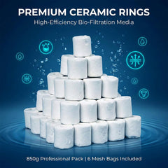 Sukh bio ceramic media balls in filter chamber promoting steady water flow