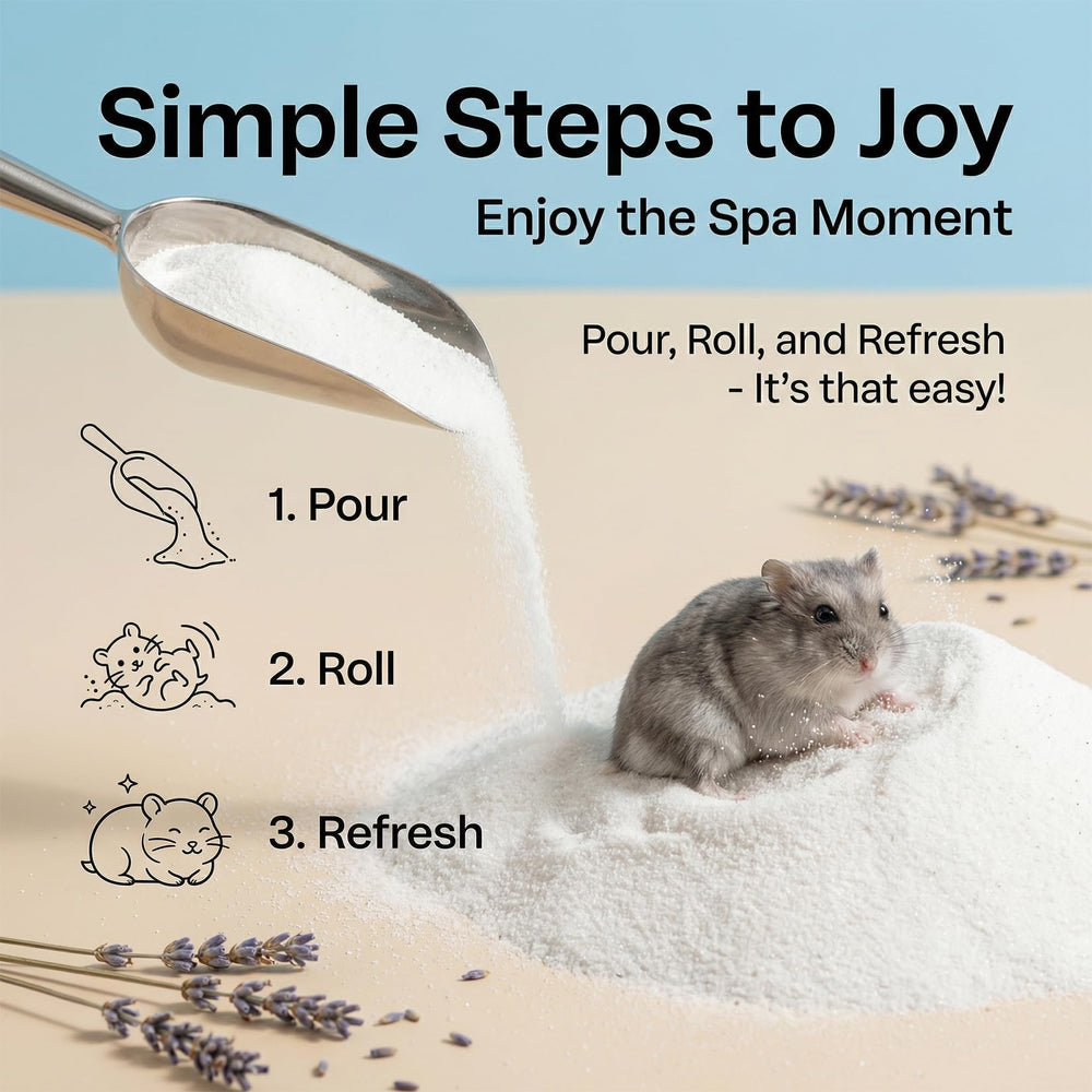 Sukh clean-cozy-habitat-with-sand setup illustrates tidy enrichment for small pets.