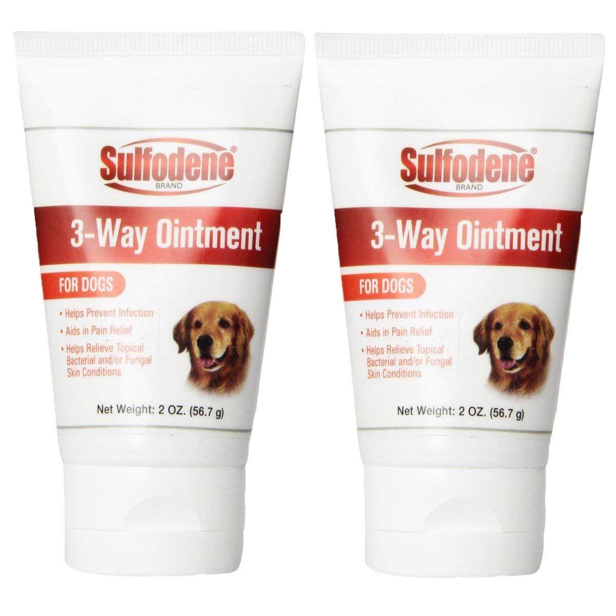 Sulfodene 3-Way Ointment jar for dogs; supports skin healing