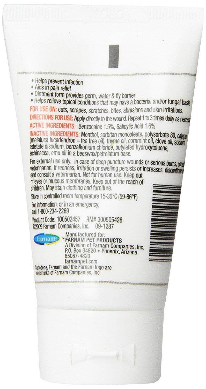Sulfodene 3-Way Ointment helps protect dog skin from insects