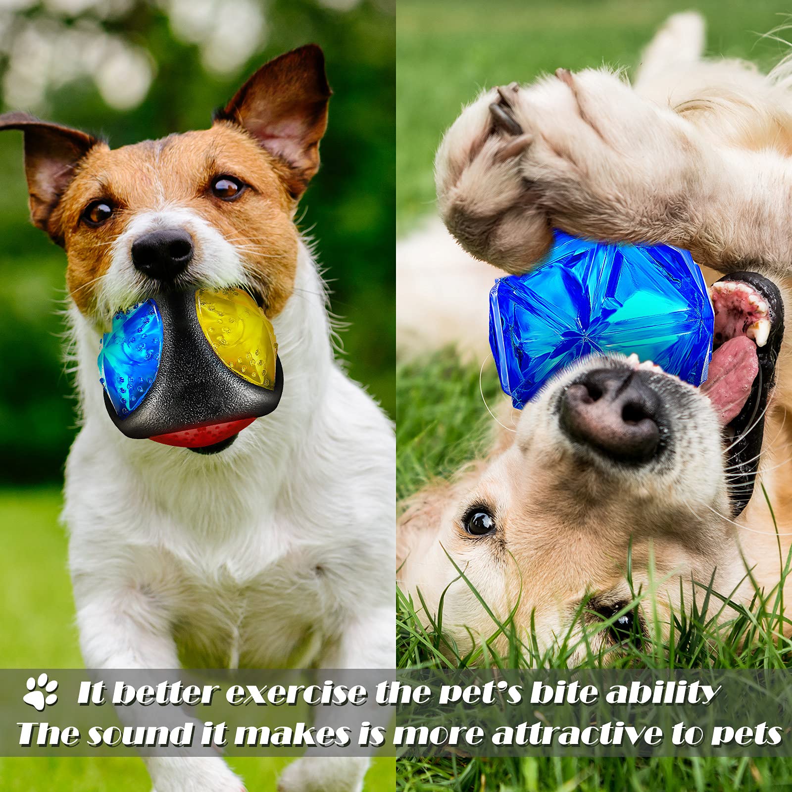 Sumind bounce-activated LED ball lights up when hit for excitement.