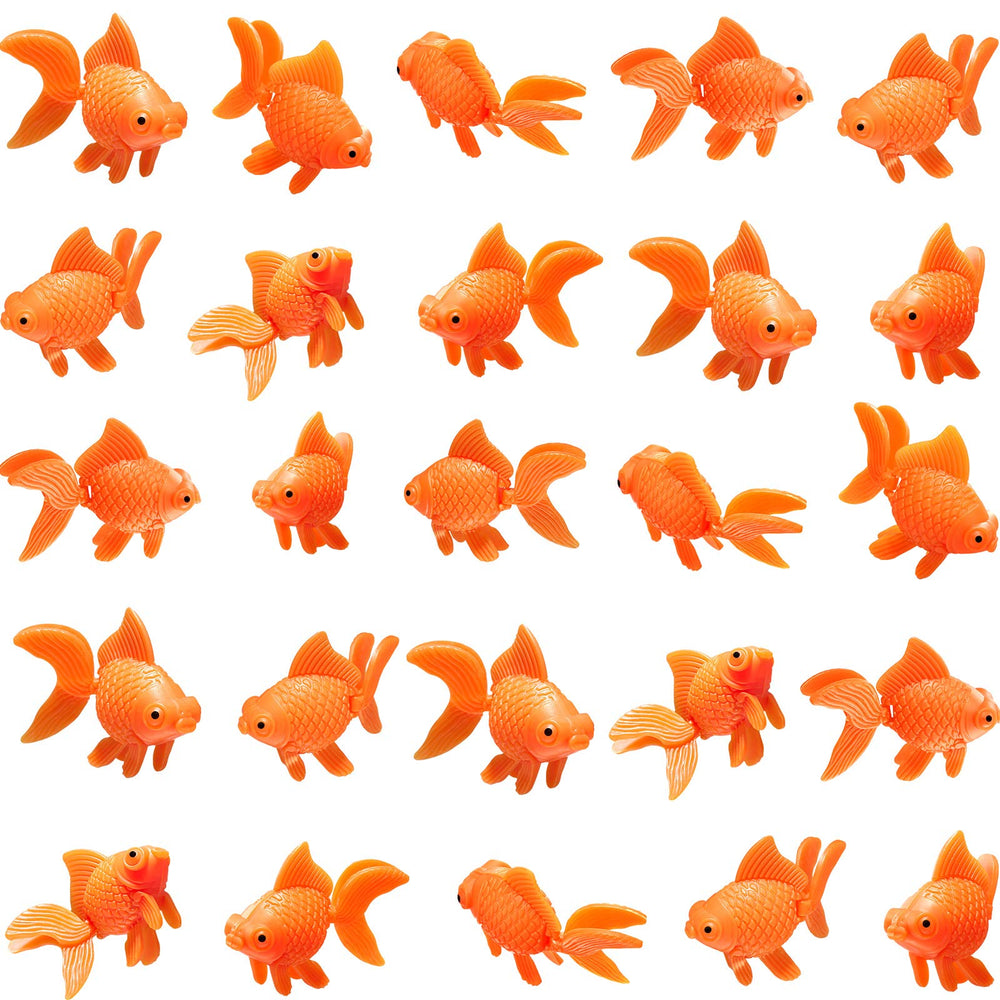 Sumind fake goldfish orange 30-piece pack adds vibrant color to any aquarium