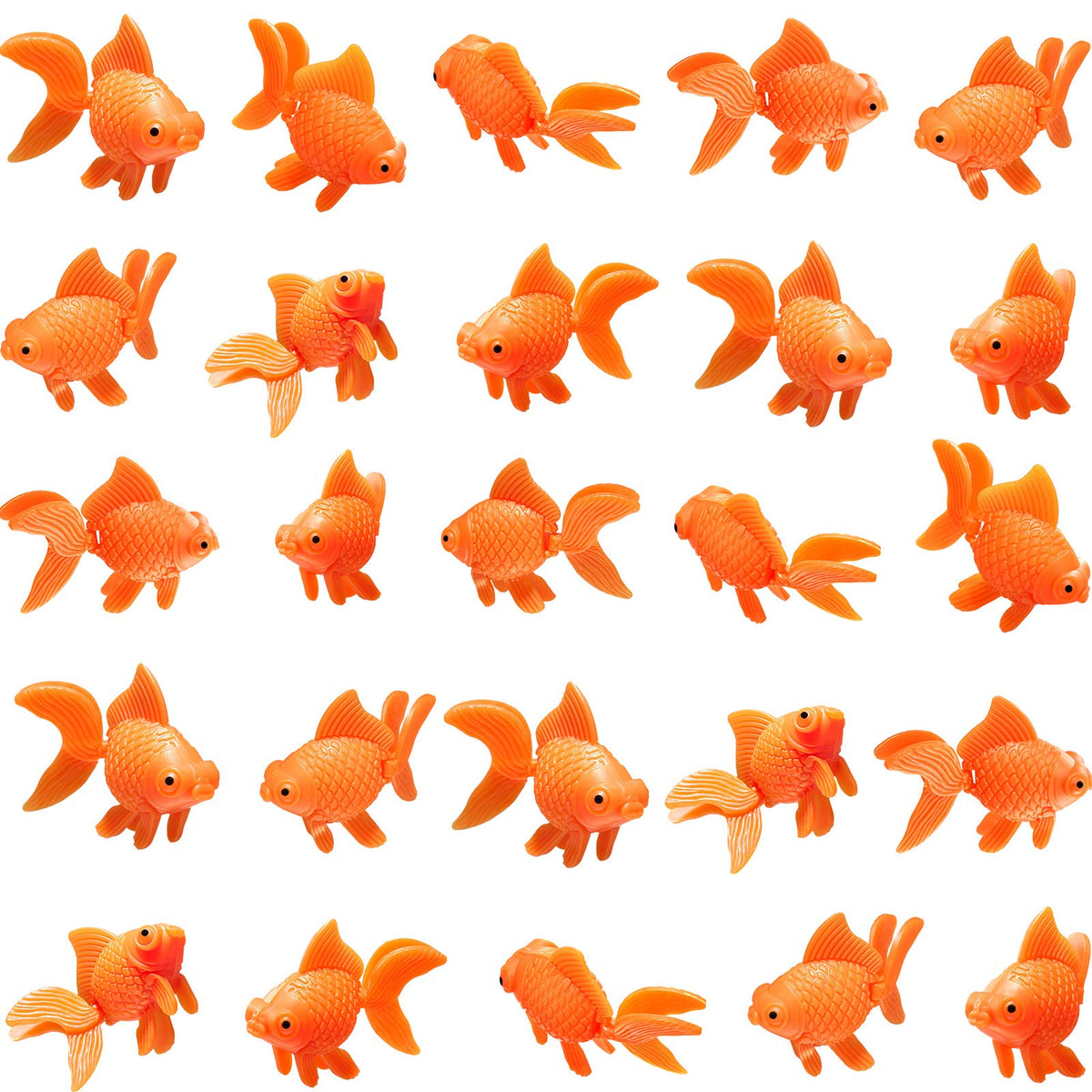 Sumind fake goldfish orange 30-piece pack adds vibrant color to any aquarium