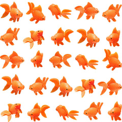 Sumind fake goldfish orange 30-piece pack adds vibrant color to any aquarium