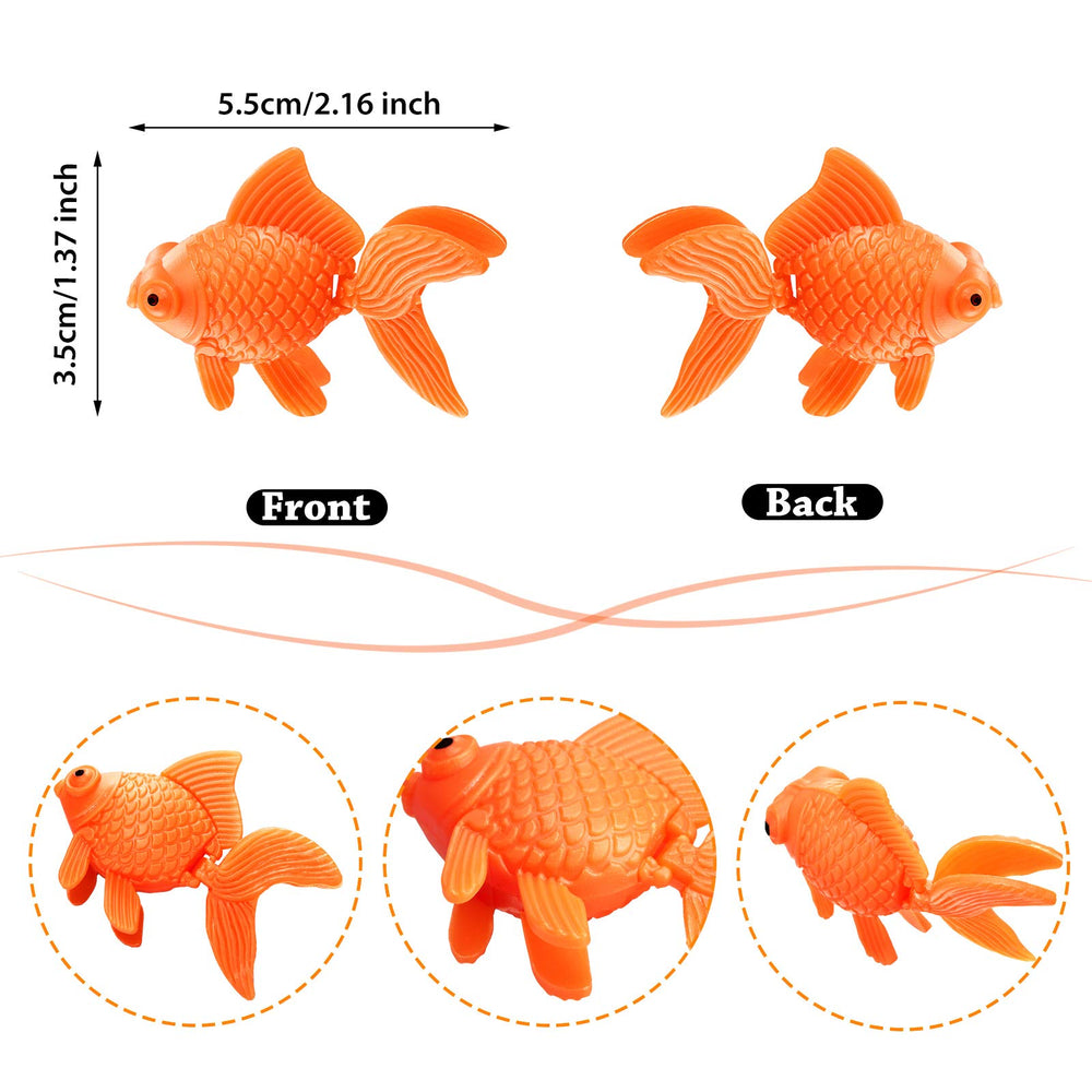 Sumind floating orange goldfish in aquarium creates lifelike movement