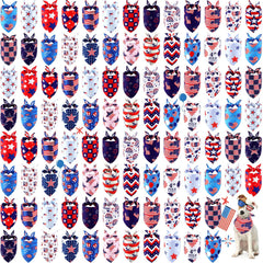 Sumind 4th of July dog bandana with star pattern for festive photos.
