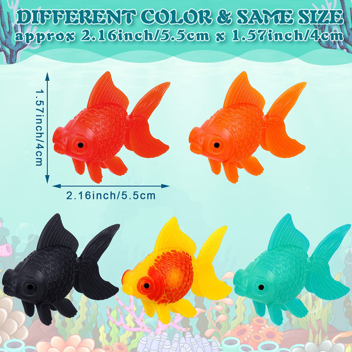 Sumind multicolor fake fish orange brings playful movement to your tank