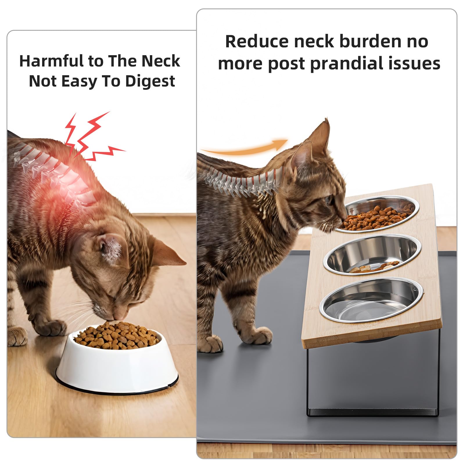Summark silicone food mat catches spills and keeps the feeding area clean.