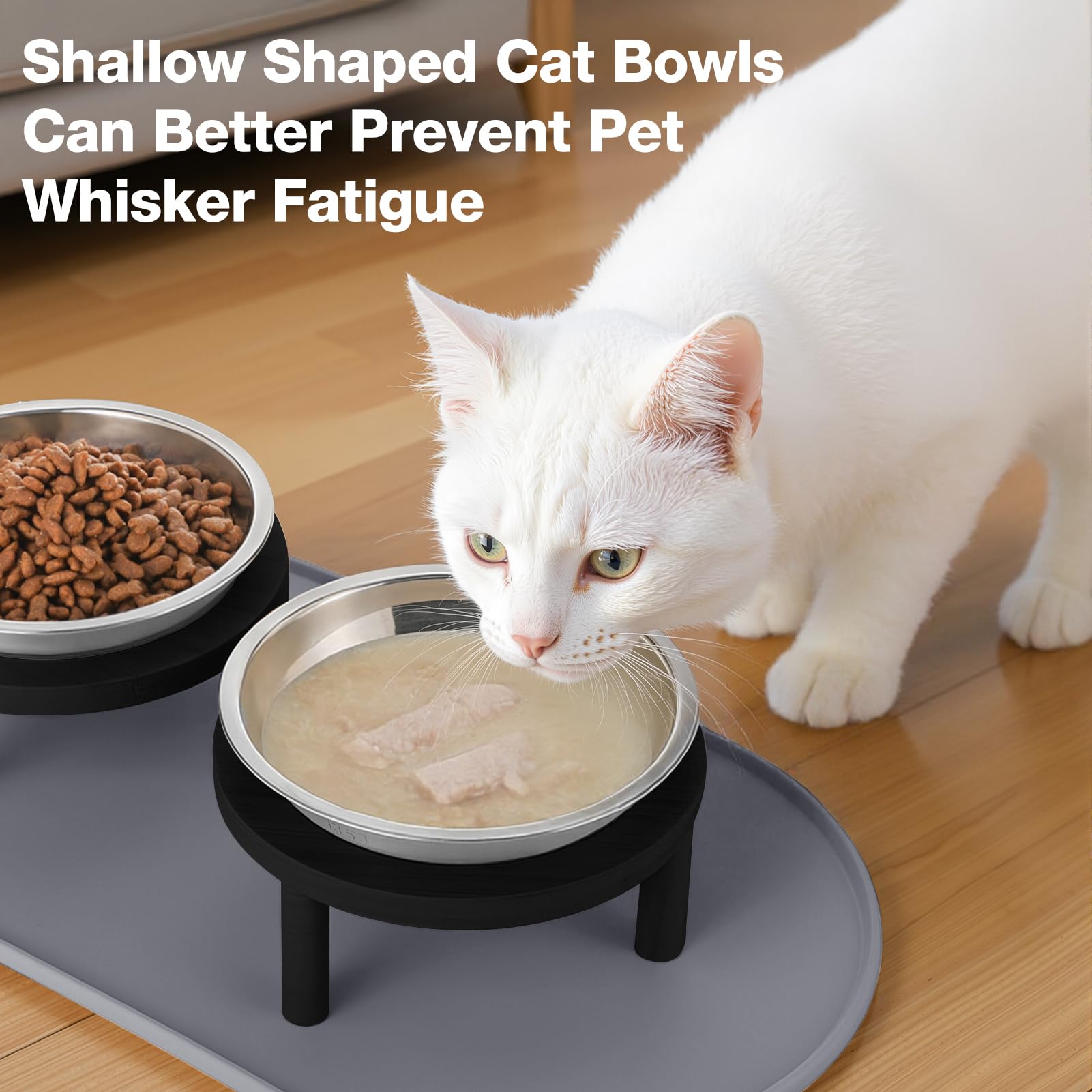 Summark silicone feeding mat keeps feeding area tidy and clean.