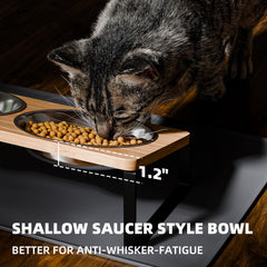 Summark whisker-friendly stainless steel bowls offer durable, easy-clean feeding for cats and puppies.