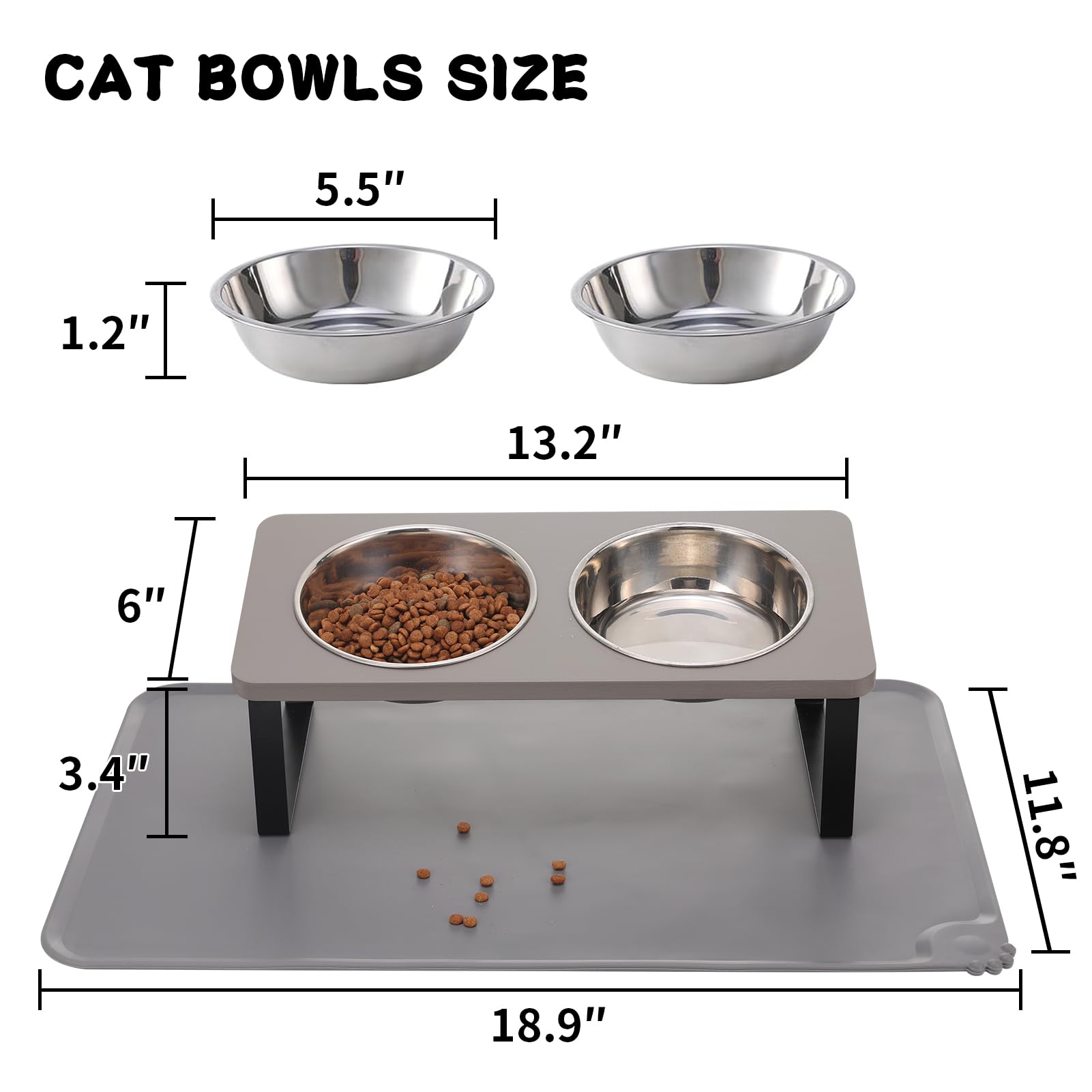 Summark natural wood stand provides sturdy support for bowls