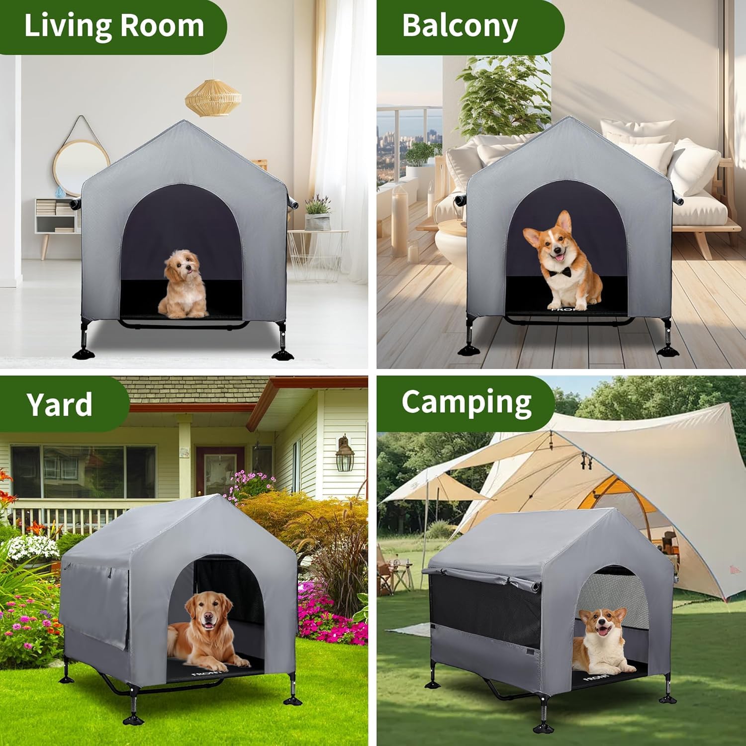 Summertrail large breed durability image showing sturdy frame holding up to 178 lbs.