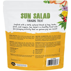 Sun Seed Vita Prima Sun Salad serving idea with guinea pig enjoying a healthy crunchy snack.