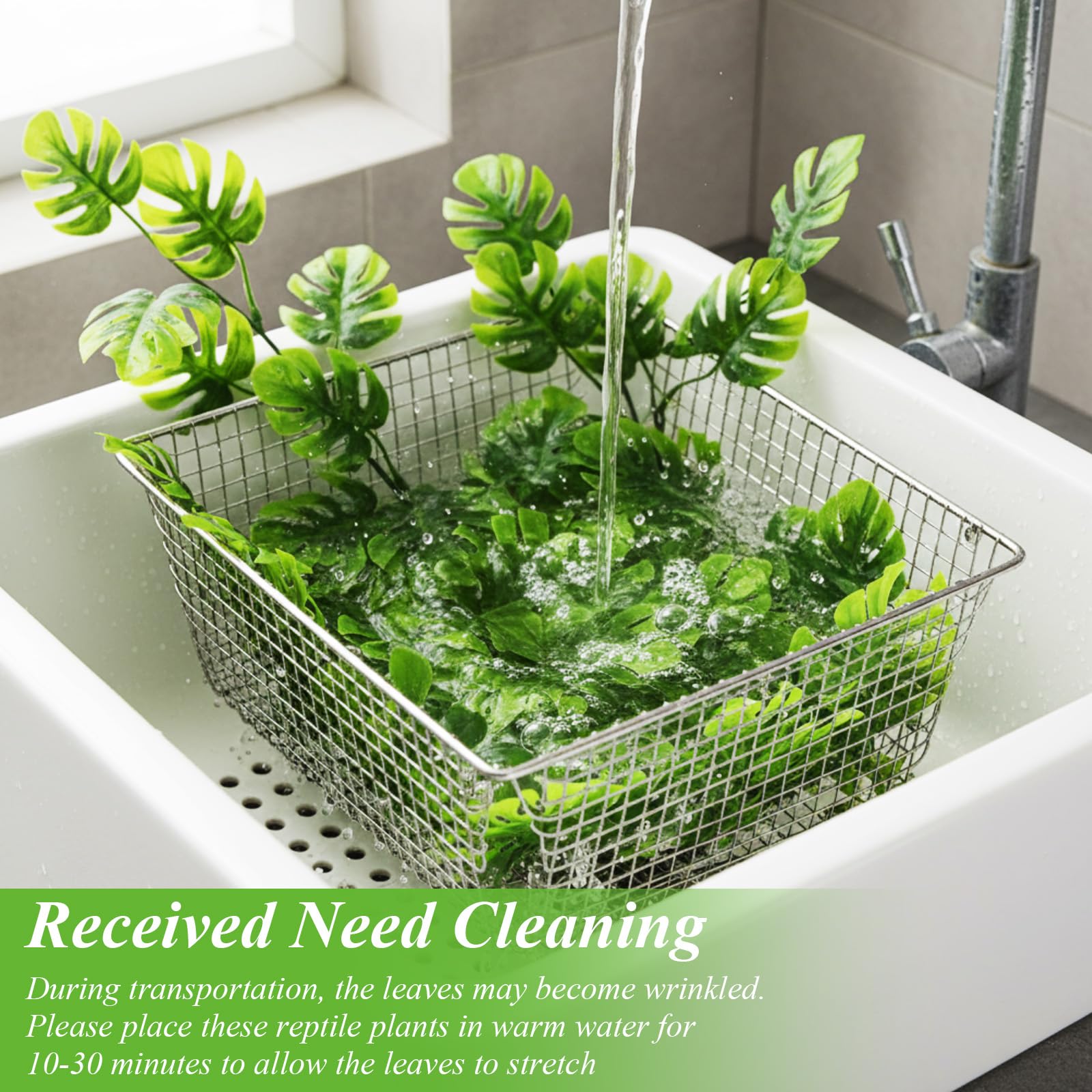 Suncalla safe, durable plastic vines for pet-friendly terrariums