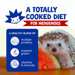 Closeup of Spike's Delite hedgehog pellets showing uniform texture for balanced meals