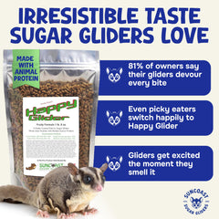 Suncoast Sugar Gliders fruity flavor meal bowl invites munching and steady energy