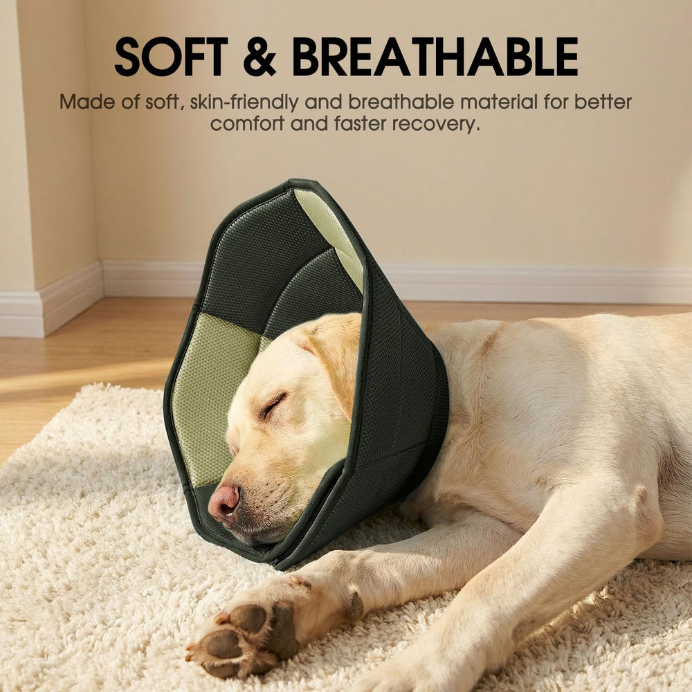 SUNFURA dog cone army green large suitable for bigger dogs