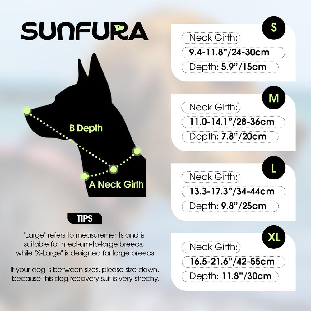 Sunfura Blue XL post-surgery use cone supports calm recovery.