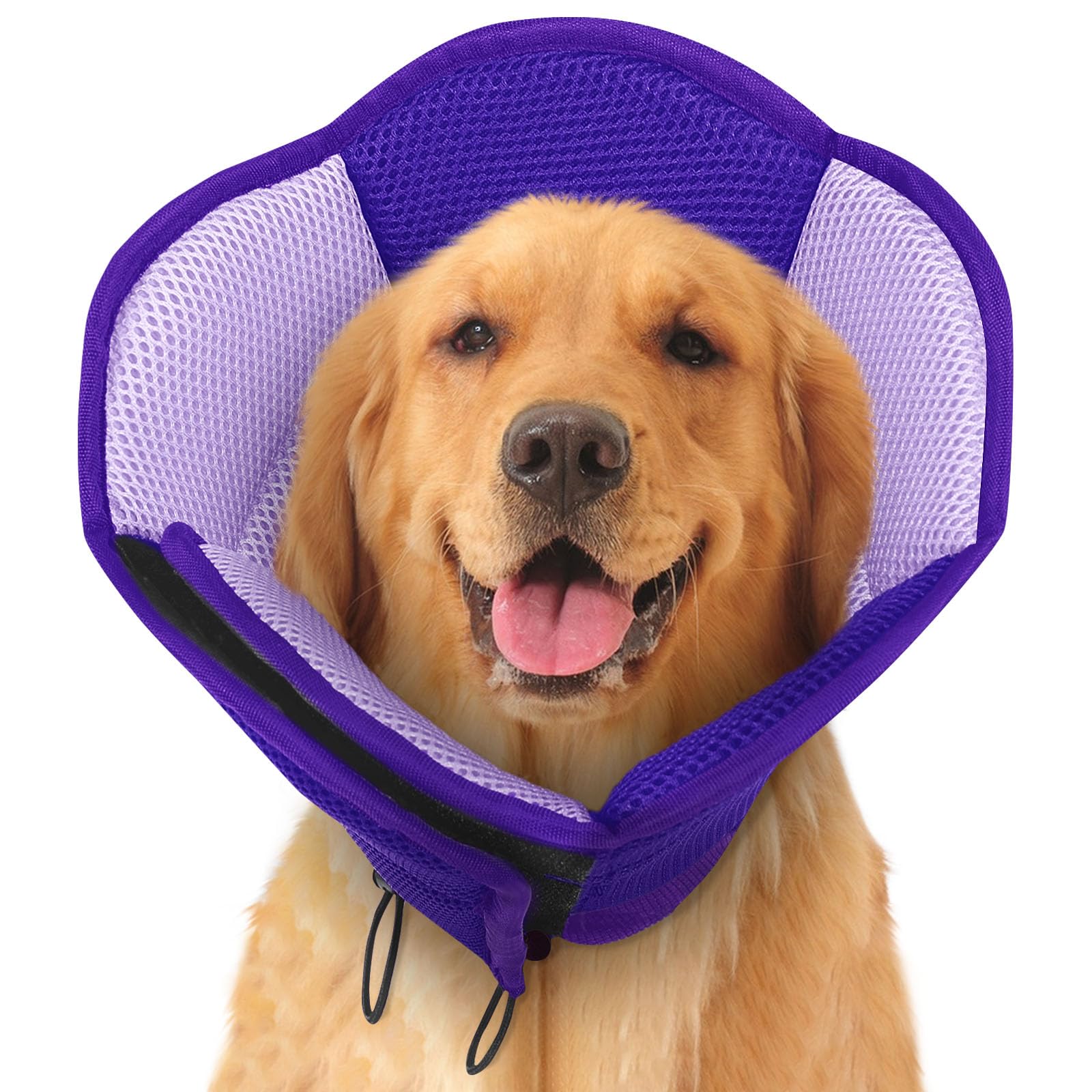 SUNFURA Dog Cone soft-breathable-mesh design for post-surgery comfort