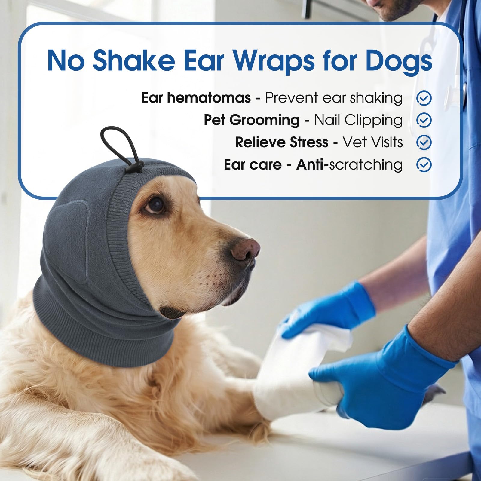 SUNFURA ear wrap shields ears from water and debris during walks