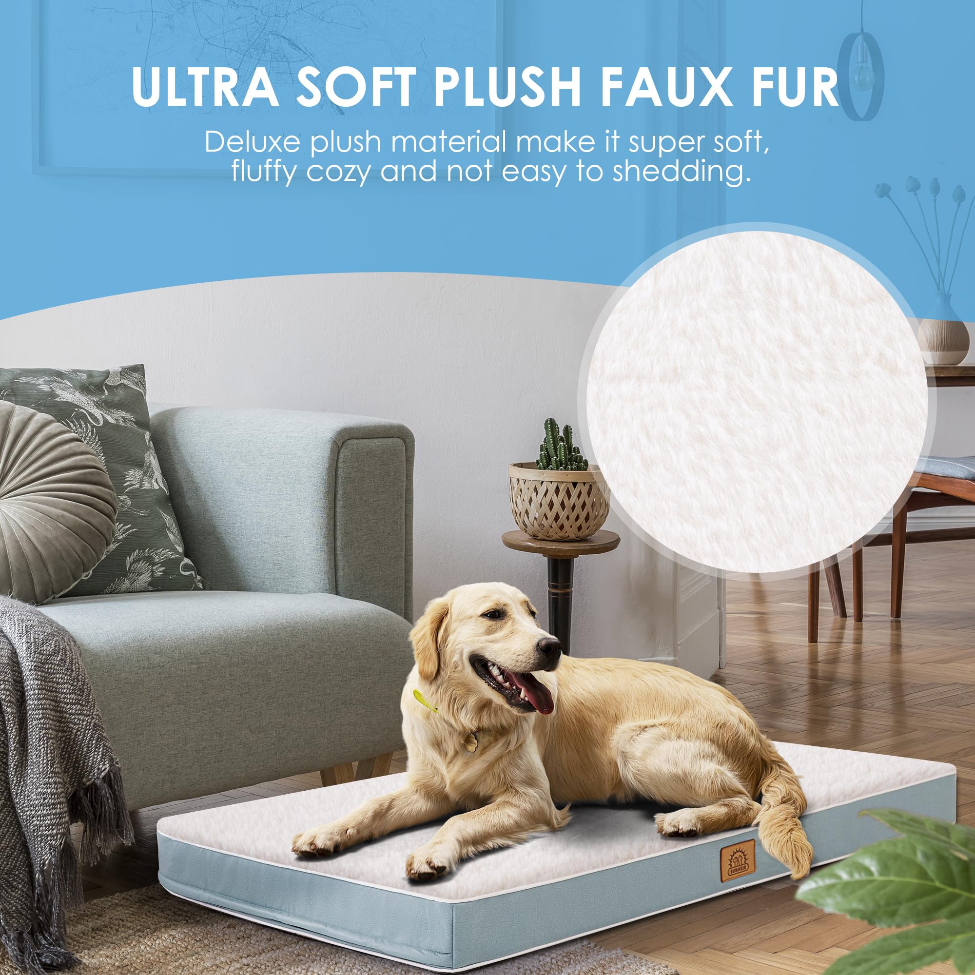 Sunheir anti-slip bottom keeps bed secure on smooth and wooden floors
