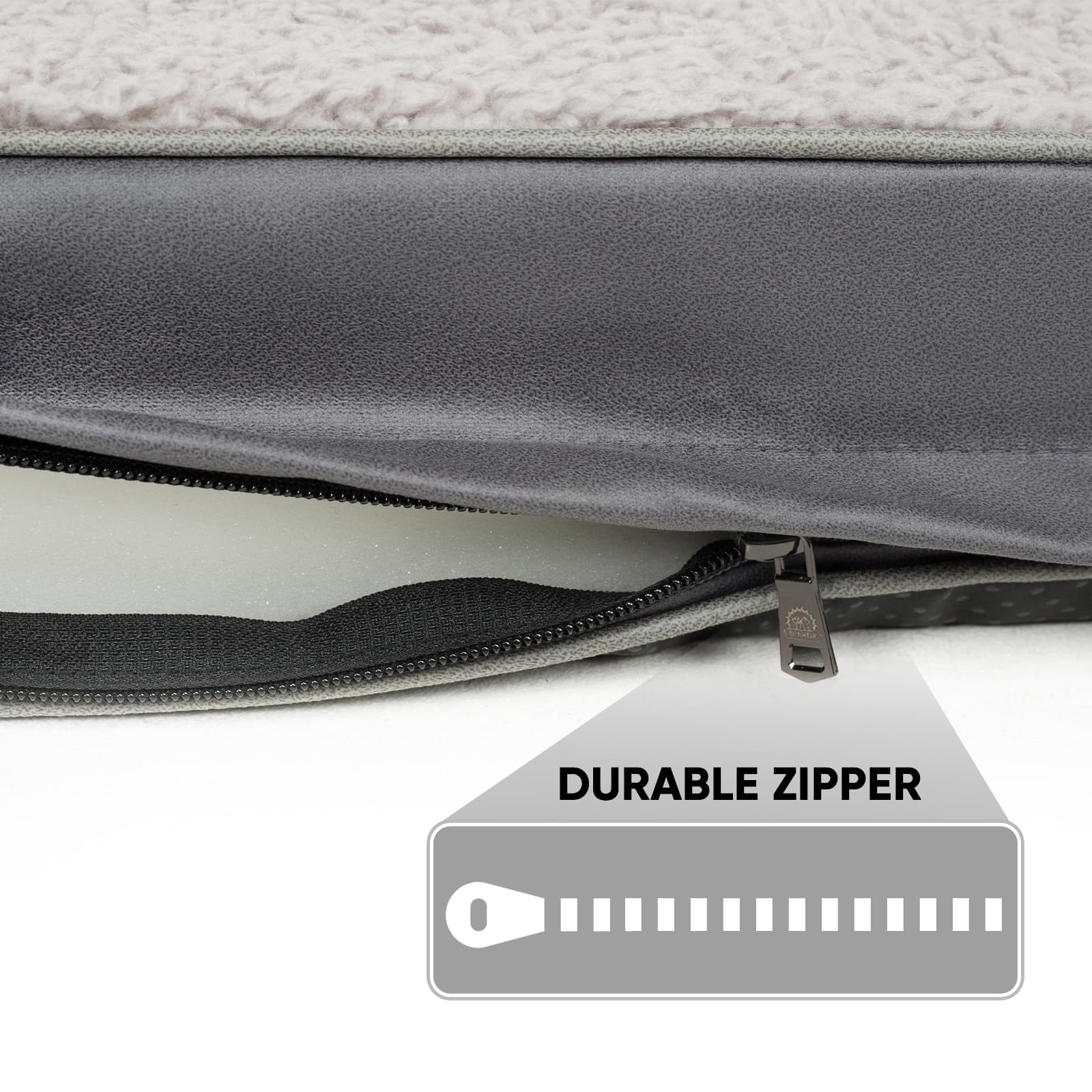 Sunheir anti-slip bottom keeps the cover in place during use