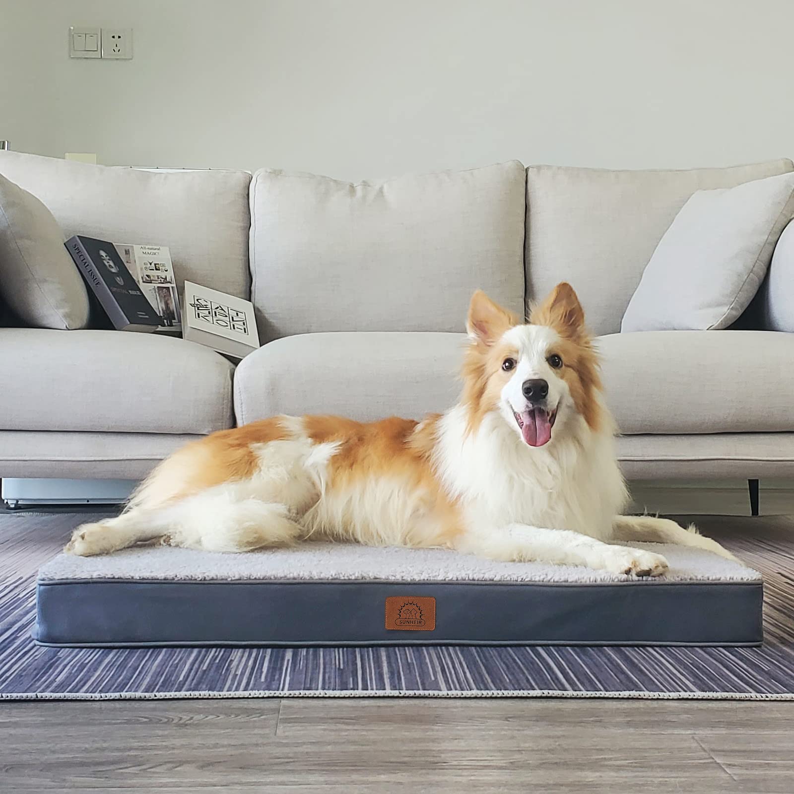 Sunheir 3XL bed suitable for living room or crate placement.