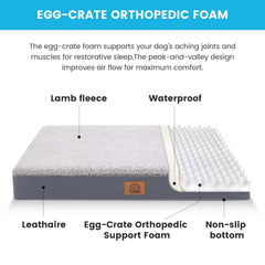 Sunheir bed with waterproof cover to keep inner foam dry.