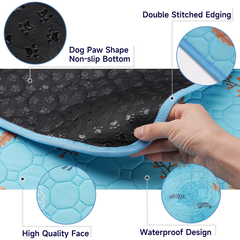 Sunheir 24x48 inch reusable pad laid inside a small animal cage.