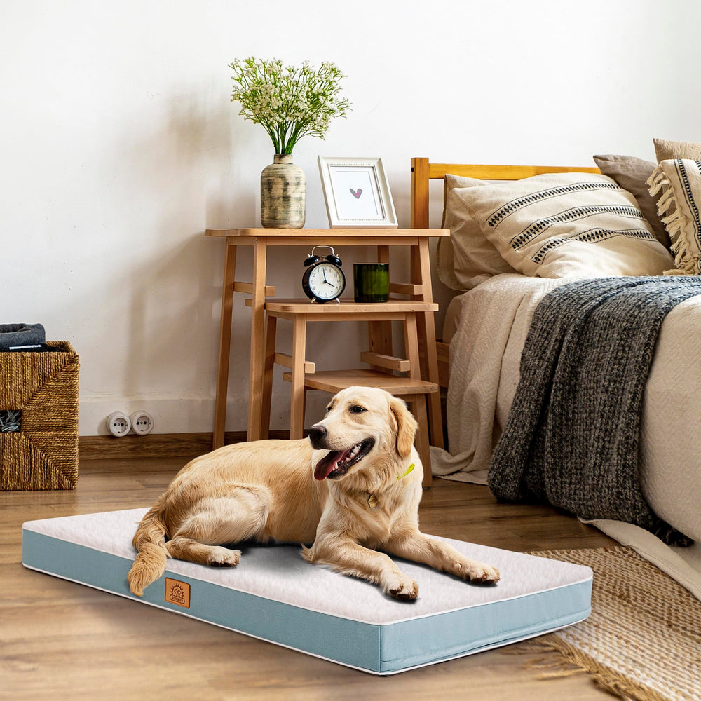 Sunheir large dog bed fits crates and living spaces