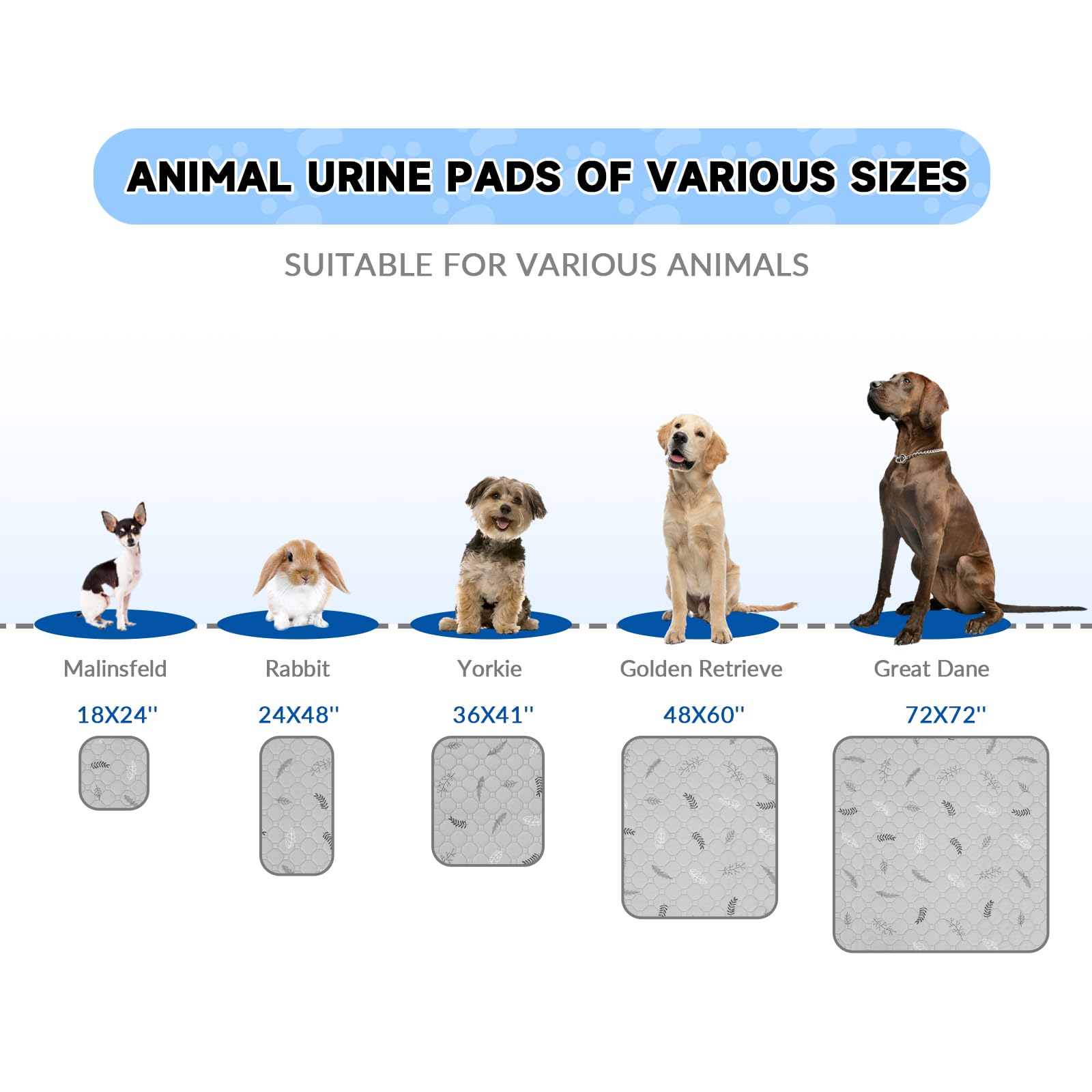 Sunheir leak-proof cage mats protect floors and furniture from mess.