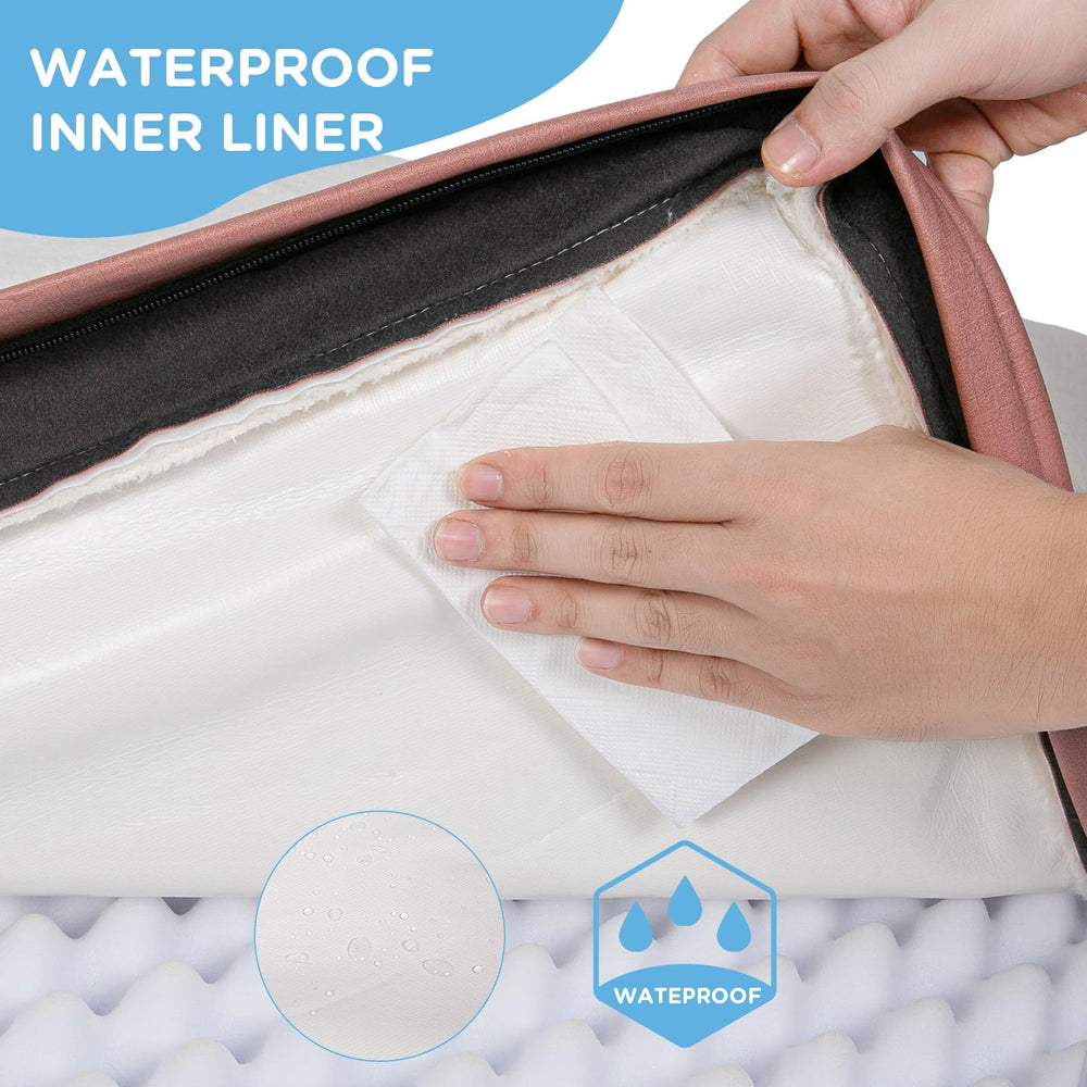 Sunheir orthopedic bed waterproof cover protects against spills and mess