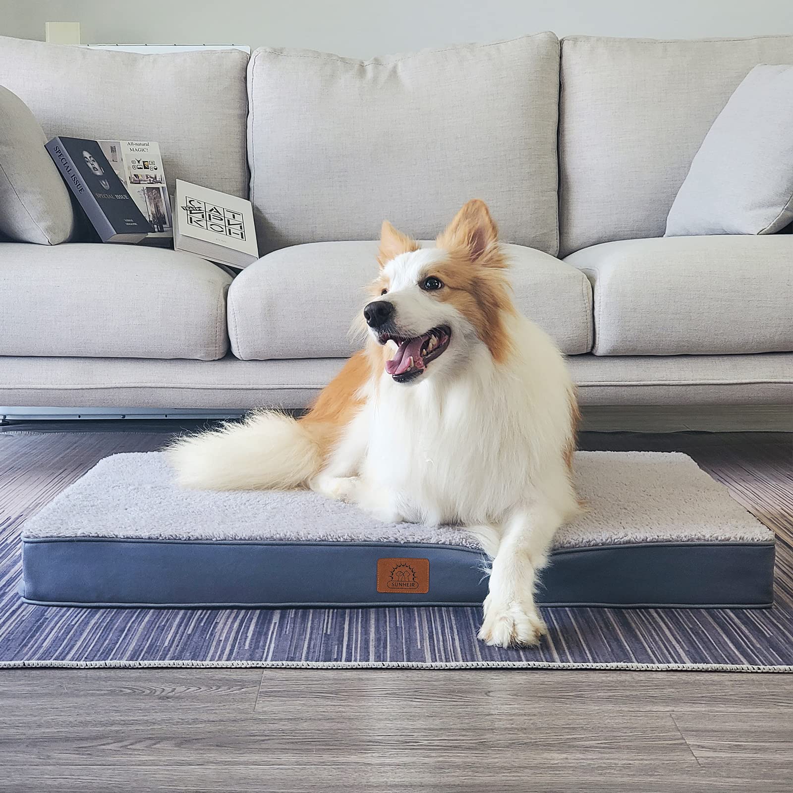 Sunheir small-dog bed fits crates and living spaces for versatile lounging