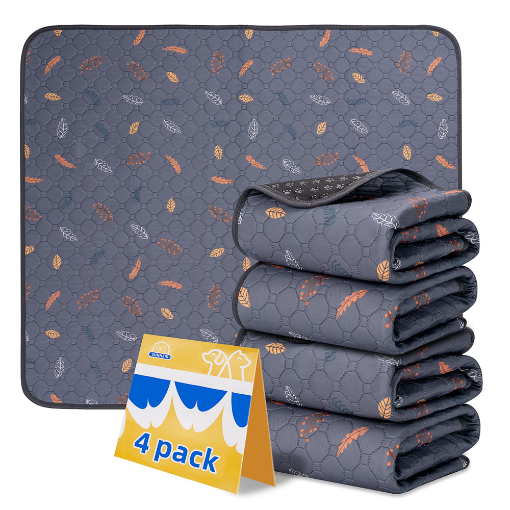 Sunheir washable pee pad four-pack for easy potty training and reuse