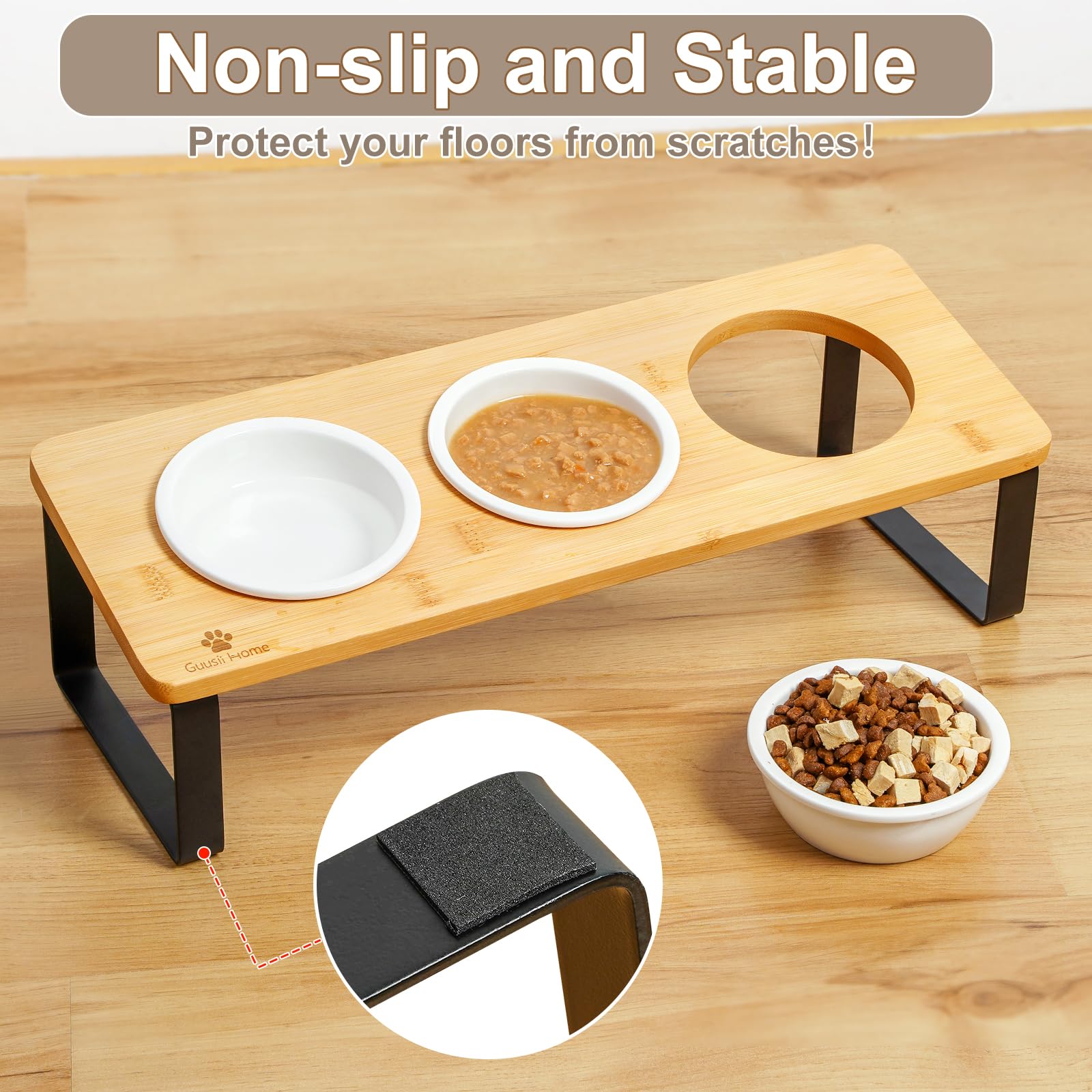 Sunhoo elevated dining station keeps bowls clean and off the floor