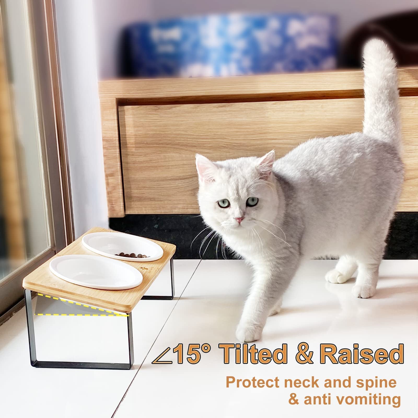 Sunhoo non-slip pads under the wooden stand for stability