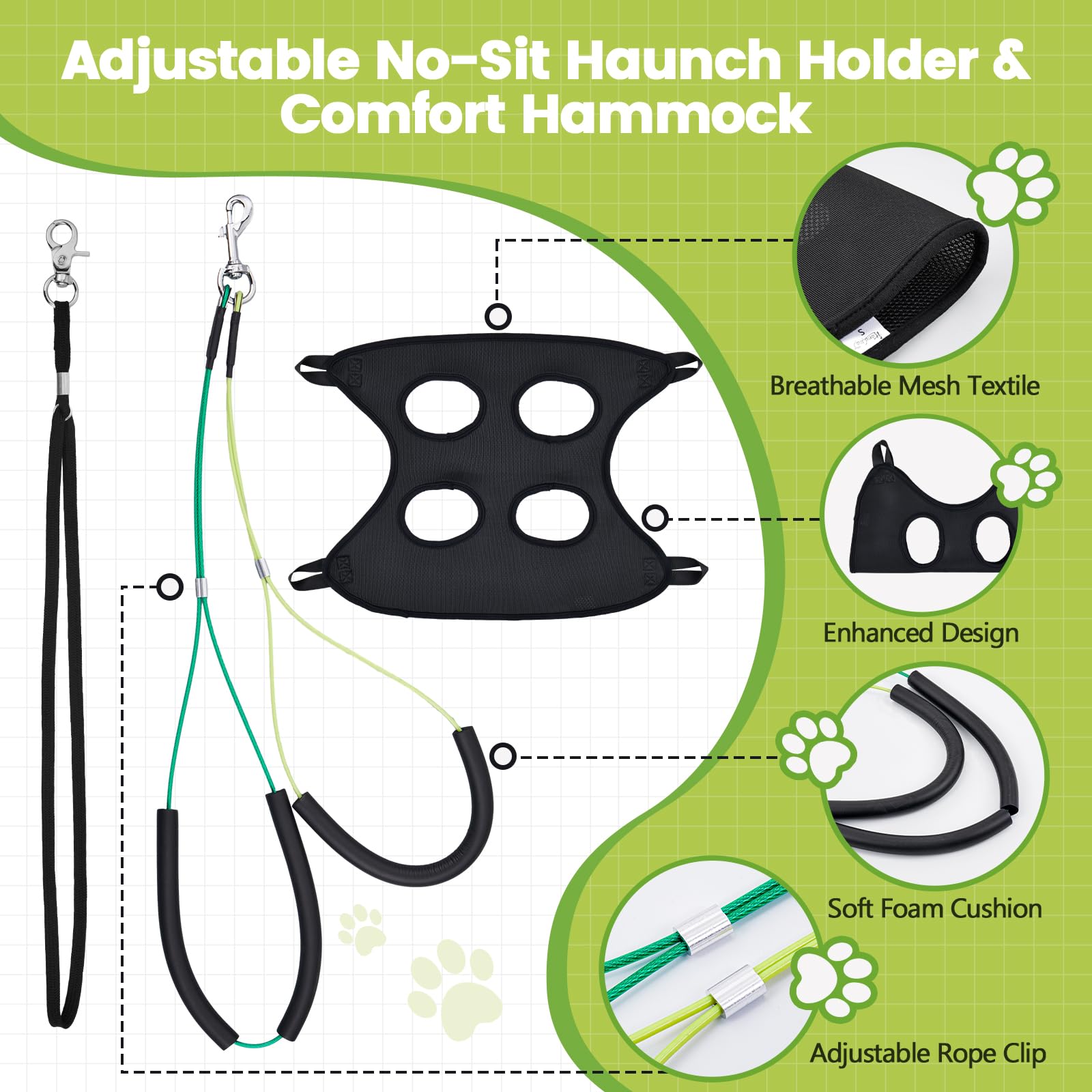 SUNMCCN heavy-duty iron construction offers durable grooming support